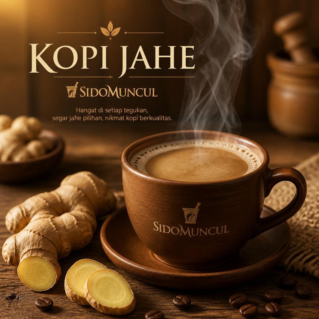 KOPI JAHE SIDOMUNCUL Warkop Fresh dengan perpaduan kopi dan jahe